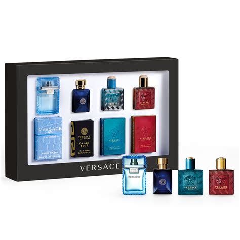 mini cologne set versace|Versace mini aftershave set.